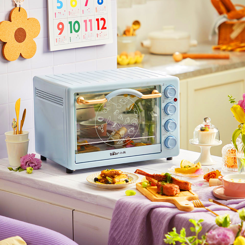 小熊家用迷你小型小烤全自动电烤箱 小熊珺晗电烤箱