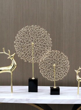 柏梵全铜梅花鹿摆件招财装饰品