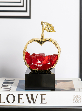 柏梵高档水晶平平安安装饰摆件