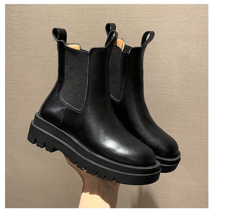 Chelsea boots women short boots martin boots切尔西靴烟筒短靴 - 图3