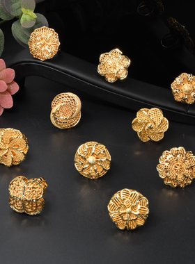 24K Gold Plated Bridal Jewelry Ring men's and women'