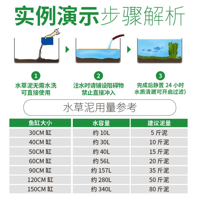 水草泥鱼缸造景底沙水草种植泥净水版水草泥鱼缸装饰砂陶粒砂底砂