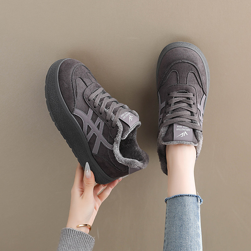 加绒女鞋冬季复古板鞋2025新款运动休闲鞋女加厚棉鞋外穿保暖爆款,淘宝优惠券,粉丝福利购,淘宝优惠卷