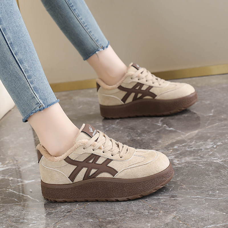 加绒女鞋冬季复古板鞋2025新款运动休闲鞋女加厚棉鞋外穿保暖爆款,淘宝优惠券,粉丝福利购,淘宝优惠卷