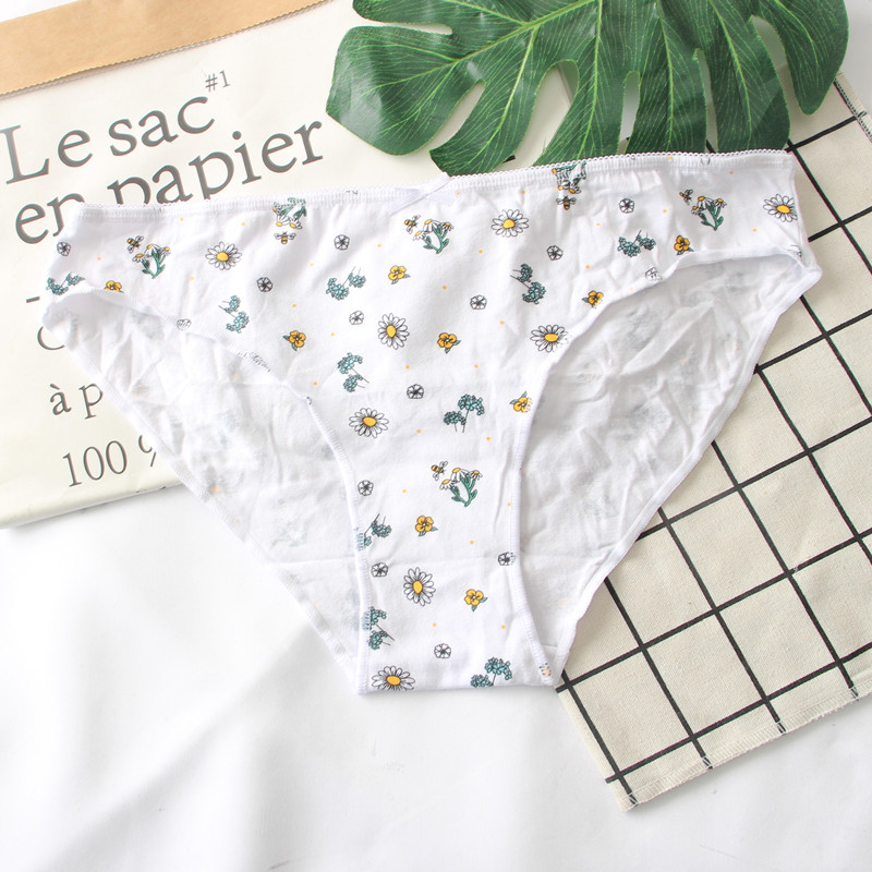 外贸出口意大利女士低腰三角裤印花少女高开叉大码胖MM纯棉春夏季,淘宝优惠券,粉丝福利购,淘宝优惠卷