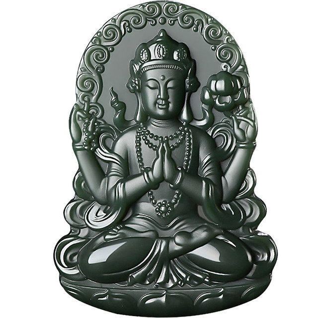 Kun Yuyao four-arm Guanyin men's pendant