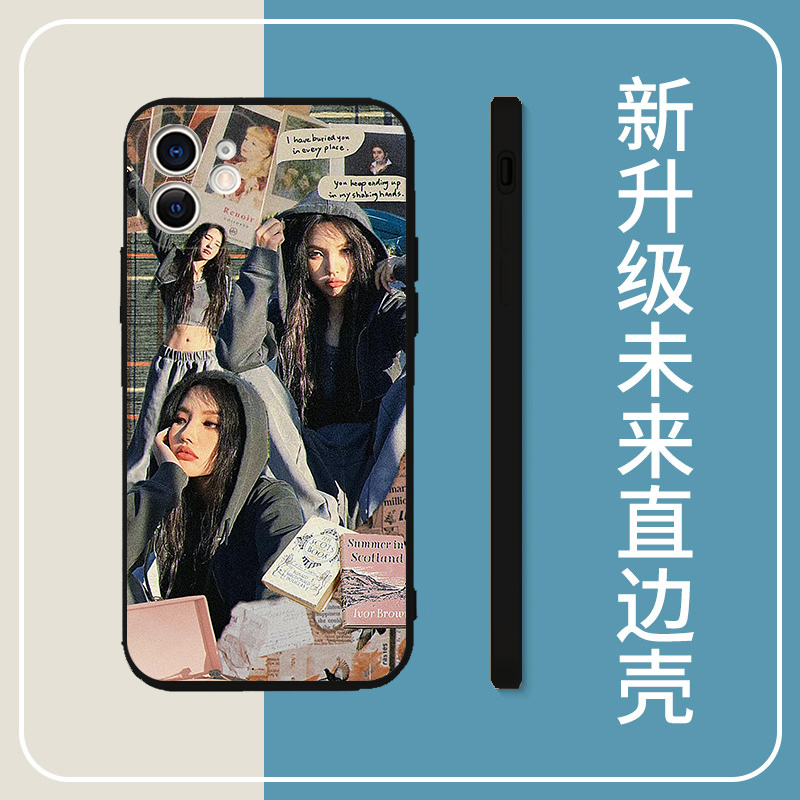 gidle手机壳OPPORENO11/K11周边田小娟K10Pro适用oppoFindX5/X3宋雨琦X6同款IQOO9爱豆8/7z/6女团软壳-图2