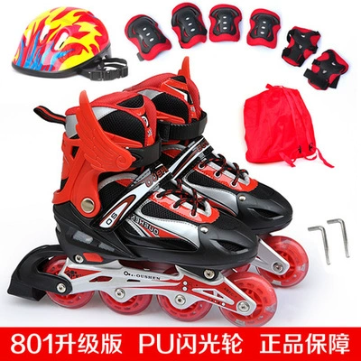 Детский комплект подходит для мужчин и женщин, роликовые коньки для уличного катания, полный комплект