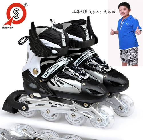 Детский комплект подходит для мужчин и женщин, роликовые коньки для уличного катания, полный комплект
