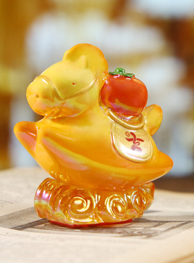 唐三彩小胖马盲盒印章玉玺摆件2026生肖马年吉祥物纪念品伴手礼物