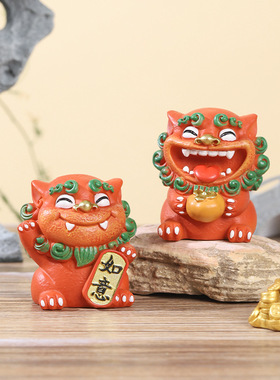 厦门文创纪念品鼓浪屿风狮爷摆件福建旅游伴手礼醒狮子手办石敢当