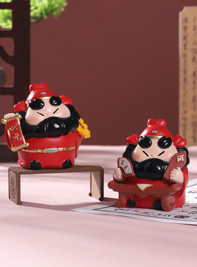 『钟馗巡天志』职场退小人摆件办公室工位情绪稳定神器桌面装饰品