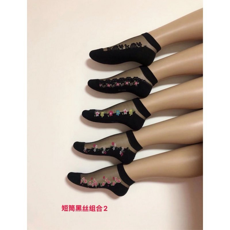 棉底女士短2023超薄水晶玻璃丝丝袜 别样娇短袜