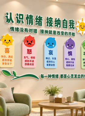 【心理室装饰】心灵驿站文化墙贴