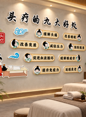 【艾灸养生馆装饰画】理疗店布置