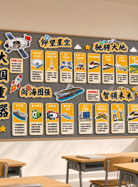 【大国重器文化墙贴】幼儿园环创