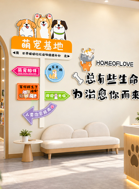 【宠物店铺打卡墙贴】撸猫咖装饰