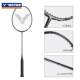 VICTOR Victor Badminton Racket Carbon Ultra Light High Pound Offensive Assault Black Warrior TK-T500