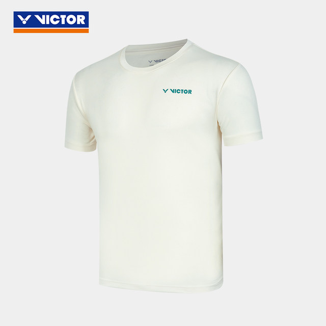 VICTOR Victory Victor badminton uniform for men and women, sports casual and comfortable knitted short-sleeved T-shirt T-55010
