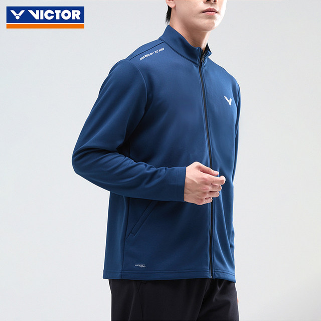 VICTOR Victory Victor Badminton Wear Men's and Women's Training Series Knitted Sports Casual Jacket J-55614