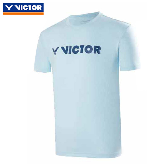 VICTOR Victory Badminton Suit 2024 New Victor Knitted Breathable Fashion Sports Short Sleeve T-40050
