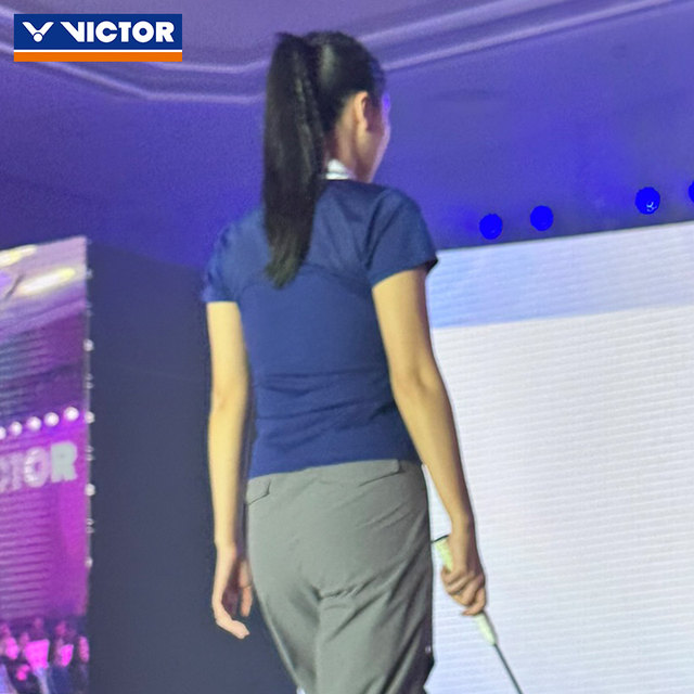 VICTOR Victory Badminton Wear Victory Sports Breathable Short Sleeve Women's Knitted POLO Shirt S-56001