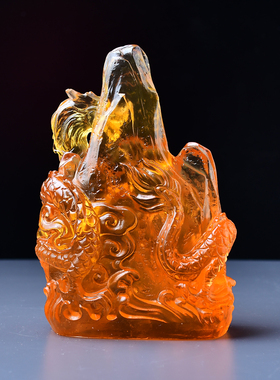 祥安灵阁瑞兽迎祥琉璃摆件2026马年正南方位吉祥物五黄煞摆设一对