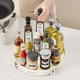 Rotating seasoning rack kitchen multi-function storage box