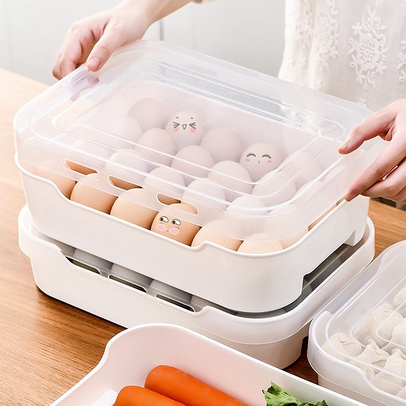 冰箱用鸡蛋收纳盒装放蛋托保鲜盒子专用食品级2025新款塑料筐神器,淘宝优惠券,粉丝福利购,淘宝优惠卷