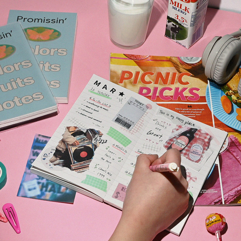 monolike韩国代购 美式复古PVC胶套笔记本学生办公记事横线手账本,淘宝优惠券,粉丝福利购,淘宝优惠卷