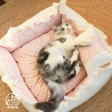 In ins мягкий клейкий кошачий гнездо четыре сезона универсальные бархатные колодки можно разобрать, чтобы вымыть кровать для собак кошачья кровать для домашнего животного домашнего животного летнего животного гнезда