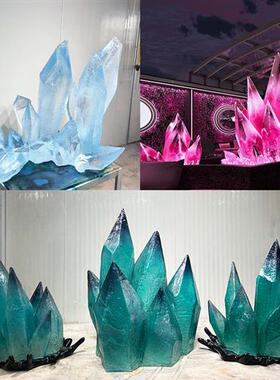 环氧透明树脂工艺品厂家定制酒店别墅创意大型雕塑软装饰艺术摆件