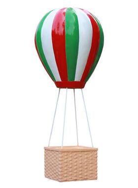 户外玻璃钢仿真热气球园林雕塑商场美陈装饰景区婚礼布置落地摆件