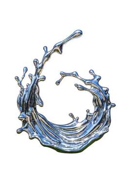 不锈钢水花抽象雕塑定制酒店大堂水景装饰镜面浪花太湖石客厅摆件