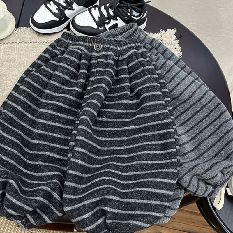 加绒儿童冬季裤子男童条纹加厚休闲裤女宝宝外穿保暖裤子,淘宝优惠券,粉丝福利购,淘宝优惠卷