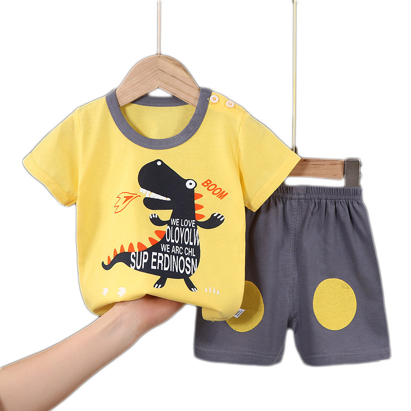 夏季儿童纯棉短袖T恤套装韩版婴幼儿宝宝短袖短裤两件套新款,淘宝优惠券,粉丝福利购,淘宝优惠卷