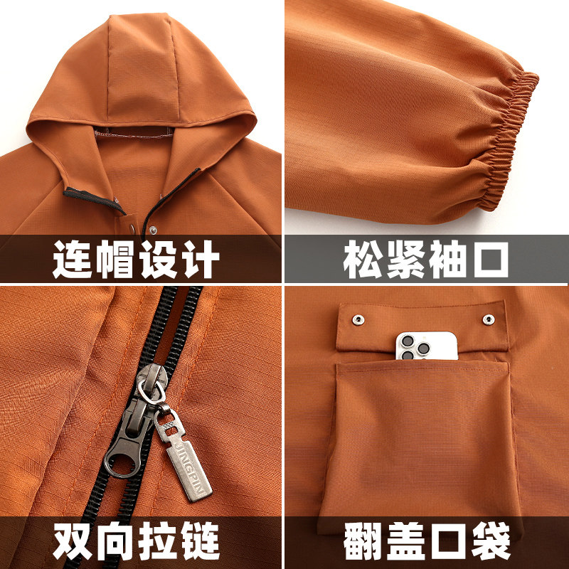 纯色简约可外穿围裙餐饮上班专用可定制logo印字长袖防污工作服,淘宝优惠券,粉丝福利购,淘宝优惠卷