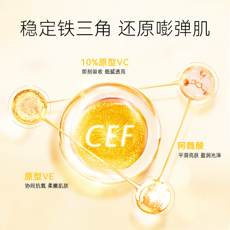 春日来信三体锁鲜创研维C精华液CEF原型VC御氧焕亮双仓次抛-图0