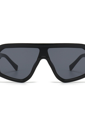 新款时尚连体墨镜女防风骑行一体眼镜大框个性街拍炫彩太阳眼镜男