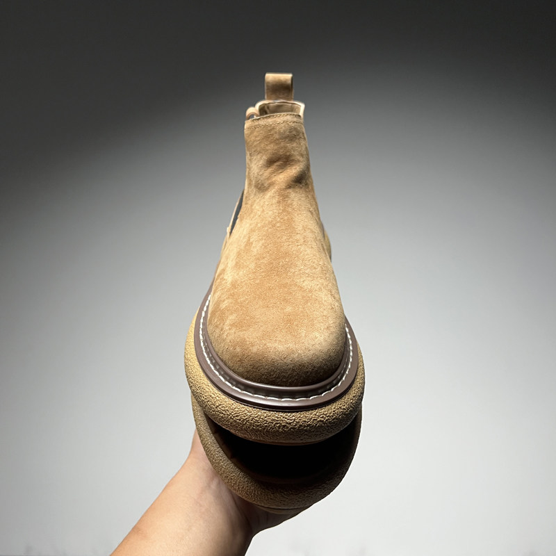 切尔西靴男高帮真皮秋冬新款加绒厚底套筒一脚蹬休闲百搭复古男鞋,淘宝优惠券,粉丝福利购,淘宝优惠卷