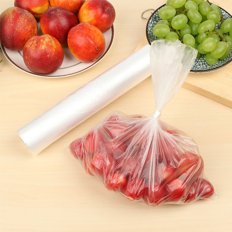妙洁保鲜袋厚劲大号经济装食品袋冰箱耐高温连卷袋加厚点断式家用