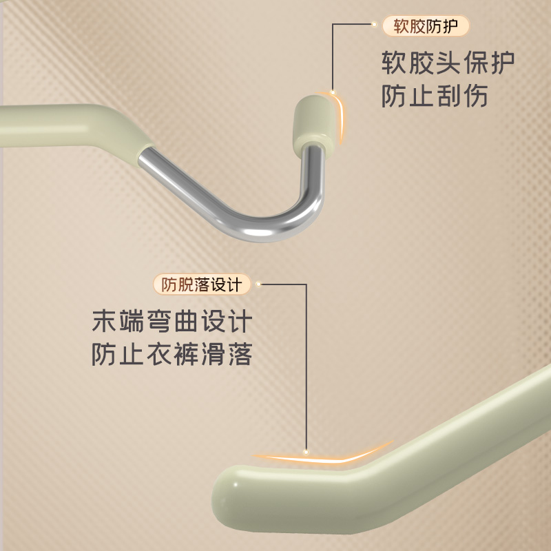 鹅型裤架裤夹挂裤子专用衣架家用无痕防滑z字z型衣柜内置收纳神器-图3