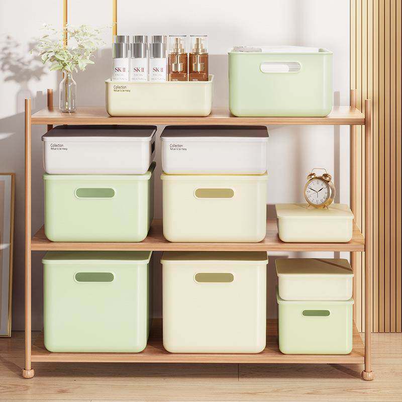 化妆品收纳盒学生宿舍文具桌面零食塑料收纳箱家用杂物筐储物盒子,淘宝优惠券,粉丝福利购,淘宝优惠卷