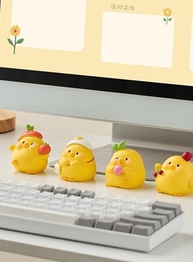 日系办公室工位桌面电脑显