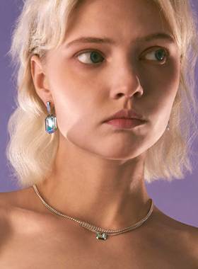 明星同款金属边框迷你款项链