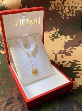 五角星橄榄枝军嫂S925纯银项链兵哥哥送女友军旅原创异地情侣首饰