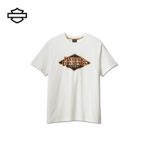 Haredavidson 120 Anniversary Letter Printed Mens Short Sleeve Locomotive Fashion Riding Unique Retro T-shirt