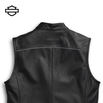 Harley-Davidson Men's Leather Vest Motorcycle Riding Warm Vest Car Medium Size Large Size Leather Cycling Clothing