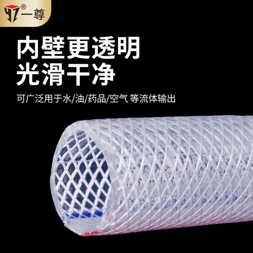 PVC水管软管家用网纹浇花洗车4分6分1寸防冻塑料包纱蛇皮管花园管 - 图0