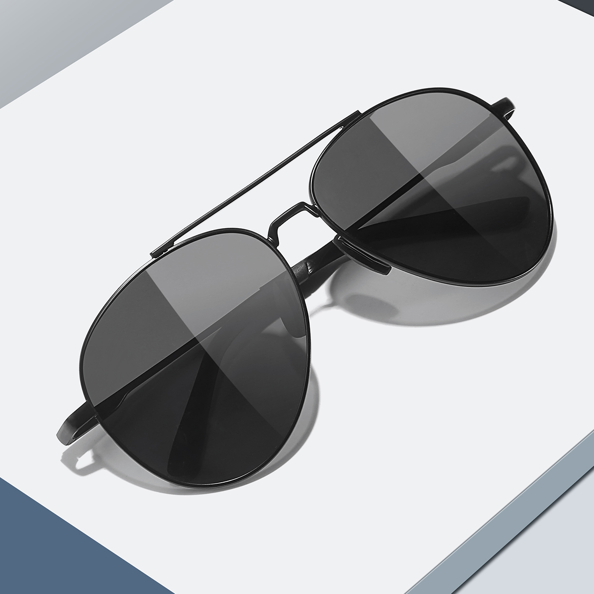 HELMER-时尚经典防紫外线帅气男太阳镜偏光蛤蟆镜开车墨镜6603 - 图1